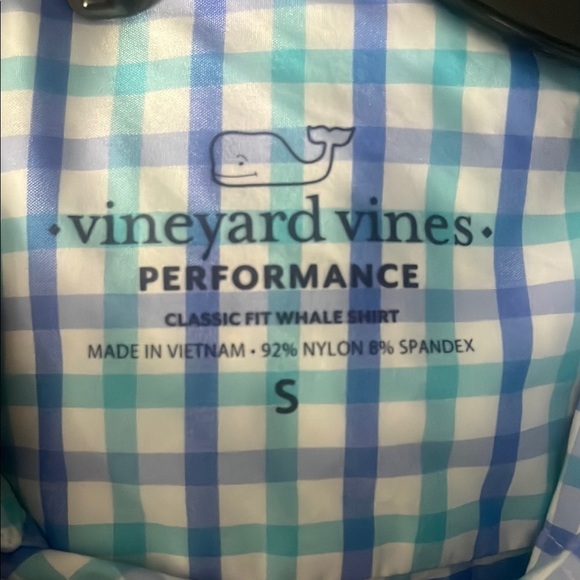 Vineyard Vines Men's Blue Checkered Shirt - Picture 2 of 4
